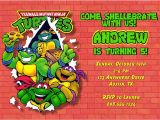 Tmnt Birthday Invites Teenage Mutant Ninja Turtles Birthday Party Invitations