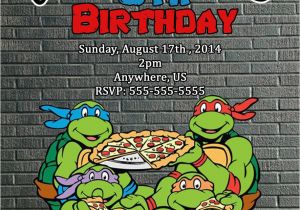 Tmnt Birthday Invites Tmnt Teenage Mutant Ninja Turtles Movie Birthday