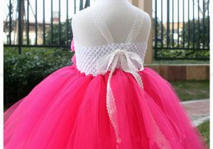 Toddler Birthday Dresses Tutu Hot Pink Flower Girl Dress Girls Tutu Dress toddler