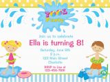 Toddler Birthday Invites Kids Pool Party Invitations Home Party Ideas