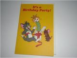 Tom and Jerry Birthday Card Vintage Greeting Card Birthday Party tom and Jerry by