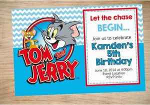 Tom and Jerry Birthday Invitations tom and Jerry Birthday Invitation tom and Jerry Invitation