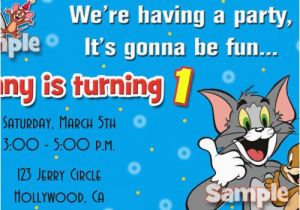 Tom and Jerry Birthday Invitations tom and Jerry Birthday Invitations Eysachsephoto Com