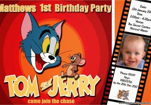 Tom and Jerry Birthday Invitations tom and Jerry Birthday Invitations Free Invitation