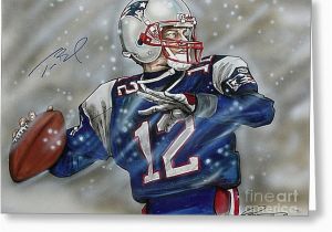 Tom Brady Birthday Card New England Patriots Greeting Cards for Sale