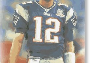 Tom Brady Birthday Card New England Patriots Greeting Cards for Sale