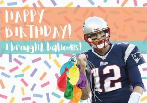 Tom Brady Birthday Card tom Brady Birthday Card Funny Deflate Gate Joke Card