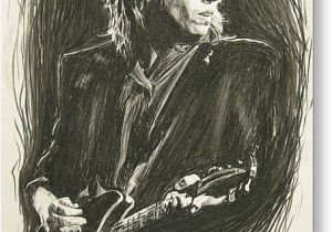 Tom Petty Birthday Card tom Petty 1 Drawing by Michael Morgan