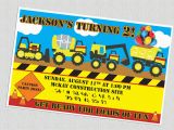 Tonka Truck Birthday Invitations 2nd Birthday Party Invitations tonka Truck Construction