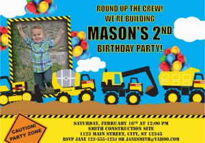 Tonka Truck Birthday Invitations tonka Truck Birthday Invitation by Mellyshandmades On Etsy