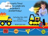 Tonka Truck Birthday Invitations tonka Truck Birthday Invitations Construction Birthday