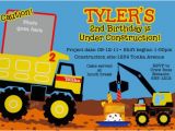 Tonka Truck Birthday Invitations tonka Truck Birthday Party Invitation Printable Digital