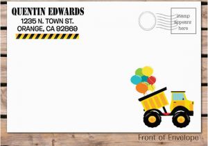 Tonka Truck Birthday Invitations tonka Truck Construction Birthday Invitation Di 331