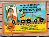 Tonka Truck Birthday Invitations tonka Truck Construction Birthday Invitation Di 331