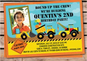 Tonka Truck Birthday Invitations tonka Truck Construction Birthday Invitation Di 331