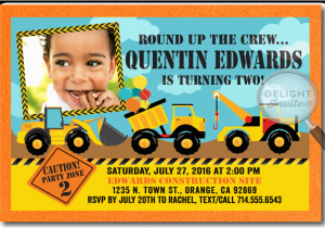 Tonka Truck Birthday Invitations tonka Truck Construction Birthday Invitation Di 331