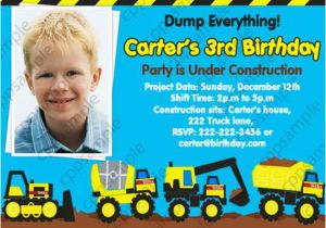 Tonka Truck Birthday Invitations tonka Truck Invitation for Construction by Creativepartypixels