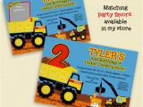 Tonka Truck Birthday Invitations tonka Truck Invitation for Constuction Birthday by Pixelparade