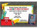 Tool Birthday Party Invitations tool Handyman Birthday Party Invitations Digital by