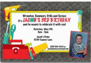 Tool Birthday Party Invitations tool Handyman Birthday Party Invitations Digital by