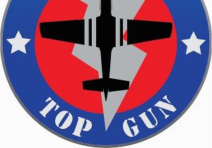 Top Gun Birthday Card Quot top Gun Logo Quot Greeting Cards by Darkhorsedesign Redbubble