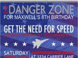 Top Gun Birthday Card top Gun Fighter Pilot Invitation