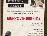 Top Secret Birthday Invitations top Secret Mission Birthday Party Invitations In Truffle