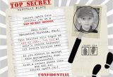 Top Secret Birthday Invitations top Secret Spy Birthday Party Invitation by Perfectcards