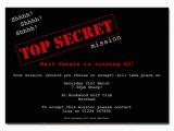 Top Secret Birthday Invitations top Secret Surprise Party Invitations the Invitation