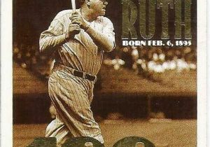 Topps Babe Ruth 100th Birthday Card 1995 topps 3 Babe Ruth 100th B Day Baseball Card for