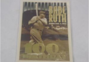Topps Babe Ruth 100th Birthday Card 1995 topps Babe Ruth 100th Anniversary Baseball Card 8