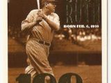 Topps Babe Ruth 100th Birthday Card 1995 topps George Herman Quot Babe Quot Ruth 100th Birthday 3