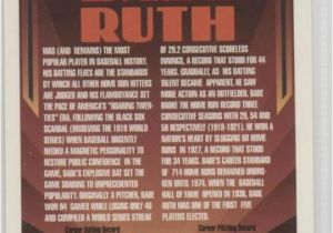 Topps Babe Ruth 100th Birthday Card 1995 topps Megacards Babe Ruth Conlon Collection Base