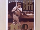 Topps Babe Ruth 100th Birthday Card Babe Ruth 100th Ebay