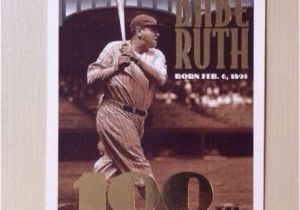 Topps Babe Ruth 100th Birthday Card Babe Ruth 100th Ebay