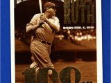 Topps Babe Ruth 100th Birthday Card Babe Ruth 1995 topps 3 Yankees Ex Mt 100th Birthday