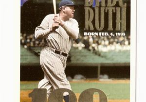 Topps Babe Ruth 100th Birthday Card Teamsets4u Item 509311 1995 Conlon Tsn Babe Ruth