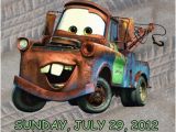 Tow Mater Birthday Invitations Cars tow Mater Invitation Personalized Birthday Digital