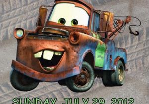 Tow Mater Birthday Invitations Cars tow Mater Invitation Personalized Birthday Digital