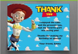Toy Story Birthday Cards Disney toy Story Birthday Thank You Cards Jessie Instant