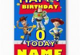 Toy Story Birthday Cards Personalised Name Photo or Age toy Story A5 Happy