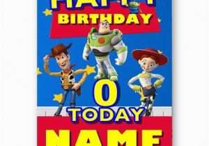 Toy Story Birthday Cards Personalised Name Photo or Age toy Story A5 Happy