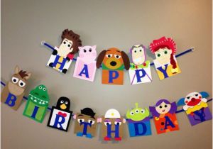 Toy Story Happy Birthday Banner Handmade toy Story Happy Birthday Banner by Craftophologie