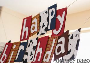 Toy Story Happy Birthday Banner Happy Birthday Banner toy Story Style Oopsey Daisy