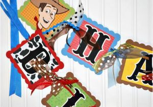 Toy Story Happy Birthday Banner Special order for Shelly toy Story Birthday Banner Party