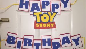 Toy Story Happy Birthday Banner toy Story Birthday Banners