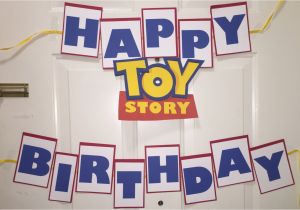 Toy Story Happy Birthday Banner toy Story Birthday Banners