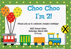 Train Birthday Card Printable 9 Train Birthday Invitations for Kid Free Printable