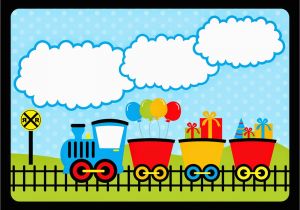 Train Birthday Card Printable Train Party Free Printable Invitations Oh My Fiesta