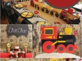 Train Decorations for Birthday Party A Choo Choo Train themed Boy 39 S 2nd Birthday Party